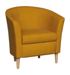 CHARLOTTE 1, křeslo, látka žluto-zlatá